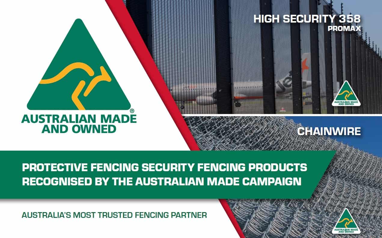 Profence proudly Australian Made fencing company