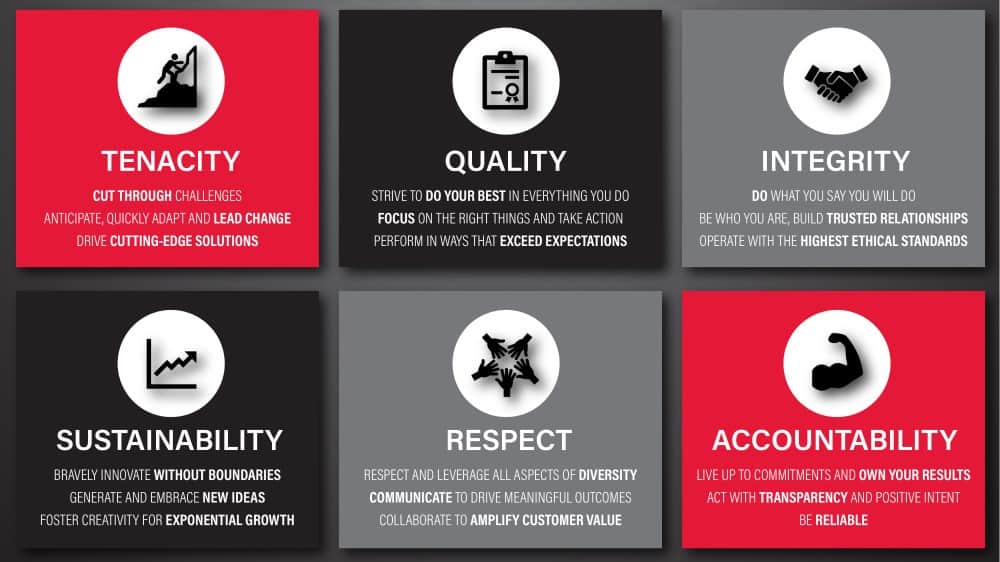 Mission Values Behaviours Poster