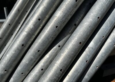 Chainwire wire posts, pre-drilled