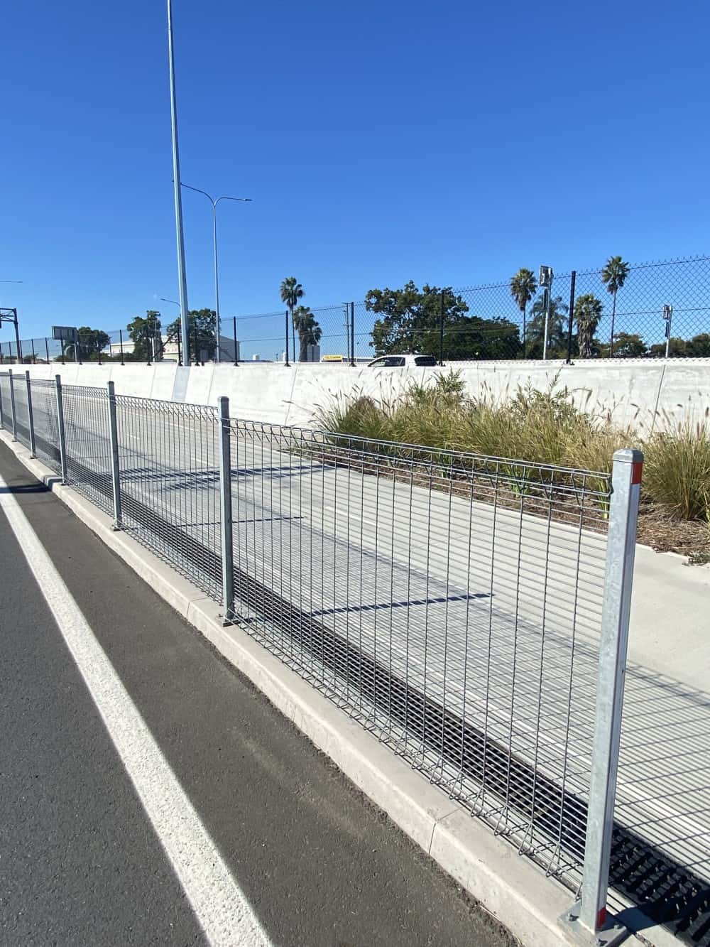 Security fencing for major roads and highways