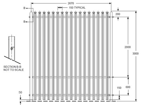 How to specify Palisade Fencing