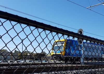 Chainwire Black PVC Sydney Rail corridor