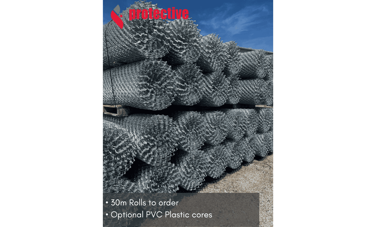 30m Chainwire Fencing rolls with optional cores
