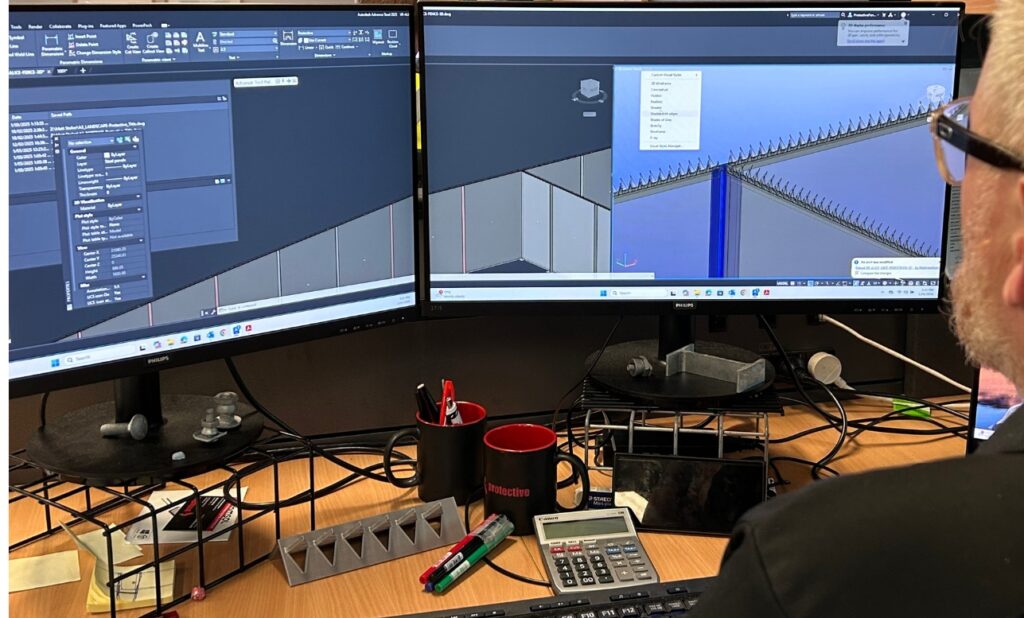 3D CAD software used for fence design