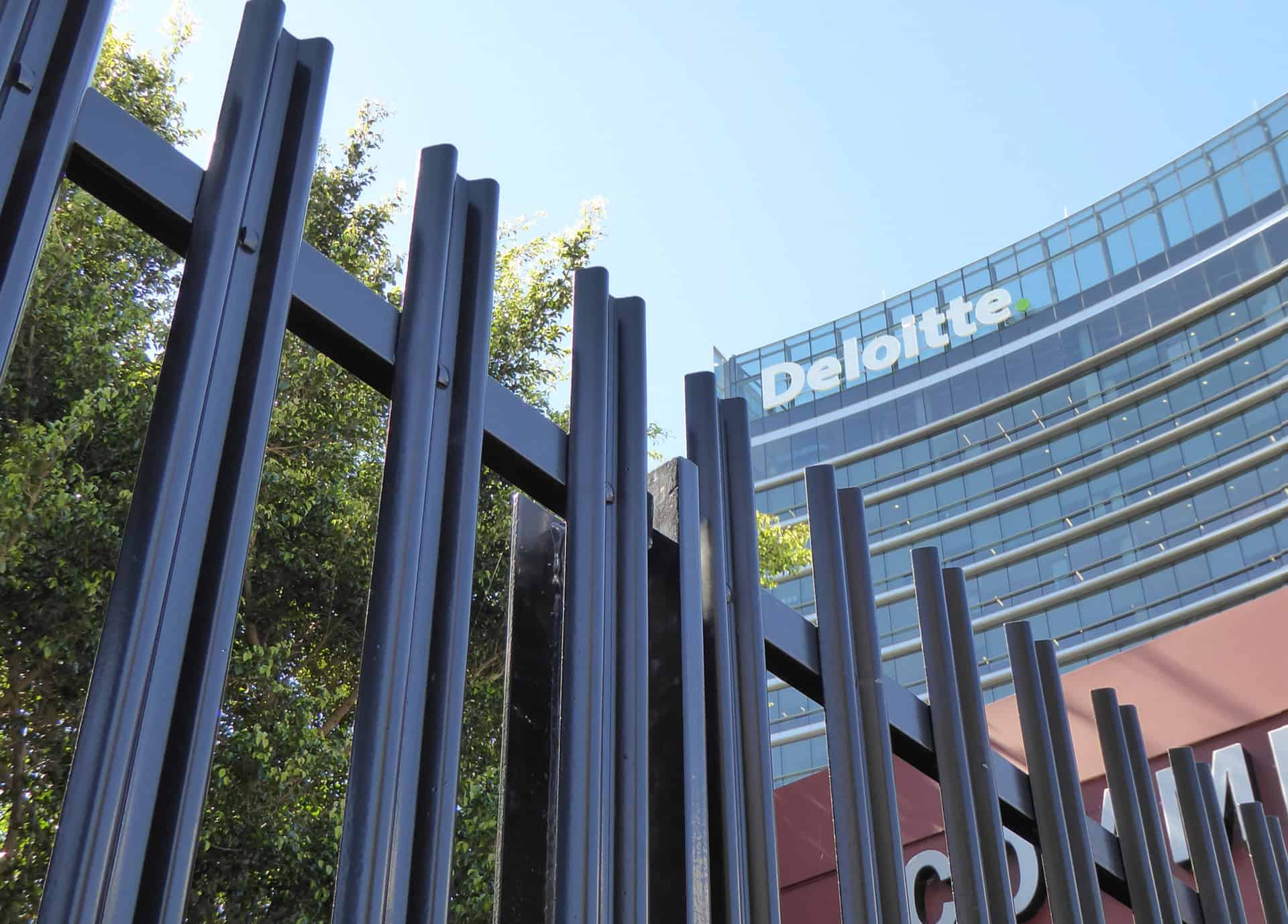 Security palisade fencing protecting corporate office infrastructure in Australia