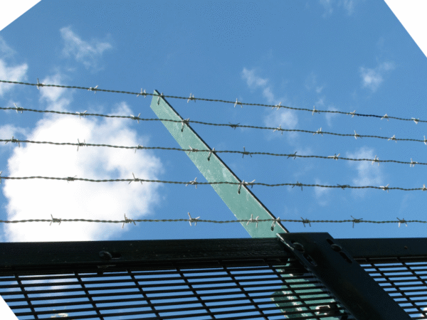 Barbed Wire Security Fence Topping