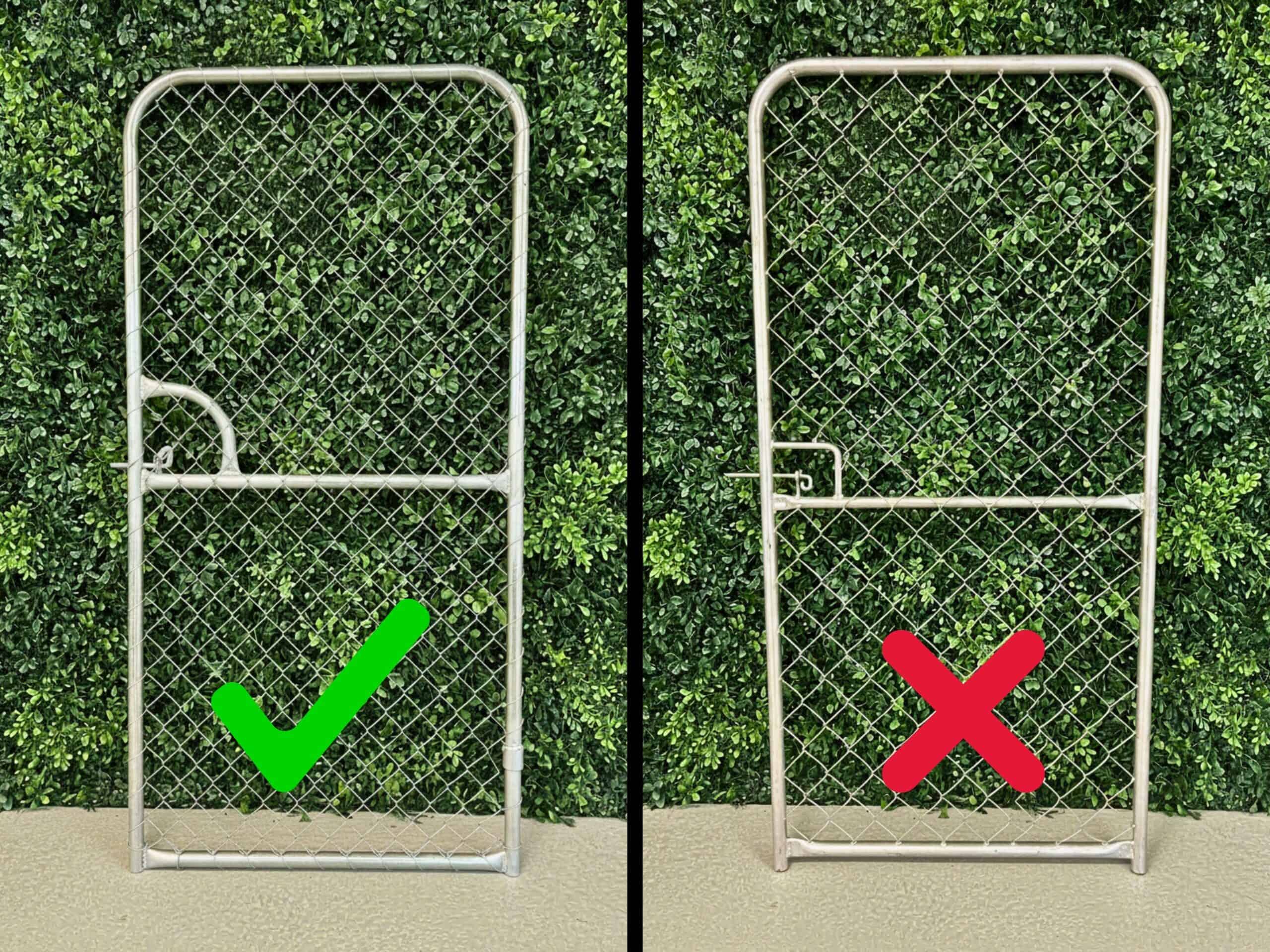 Profence chainwire gates compared with typical retail chain link gate construction
