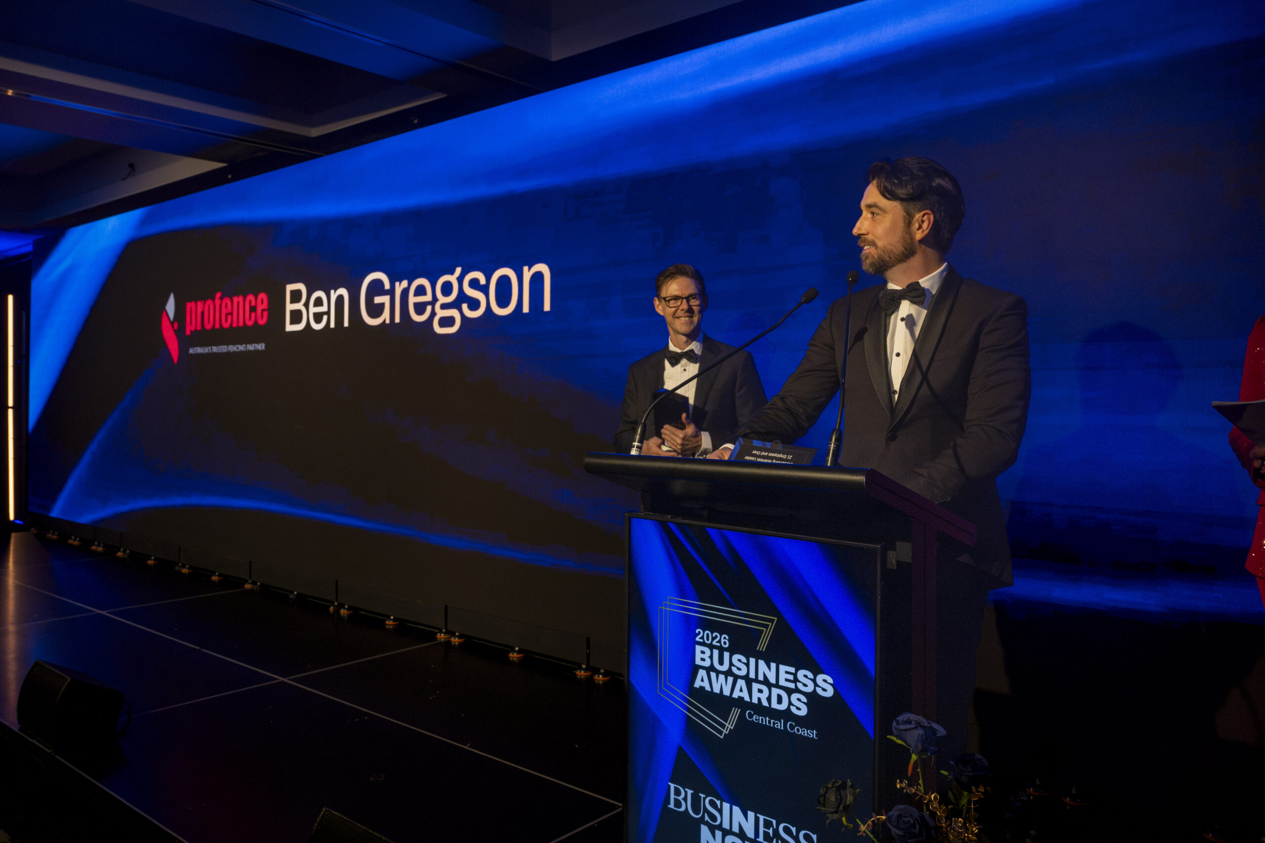Profence representatives accepting Ben Gregson’s award on his behalf