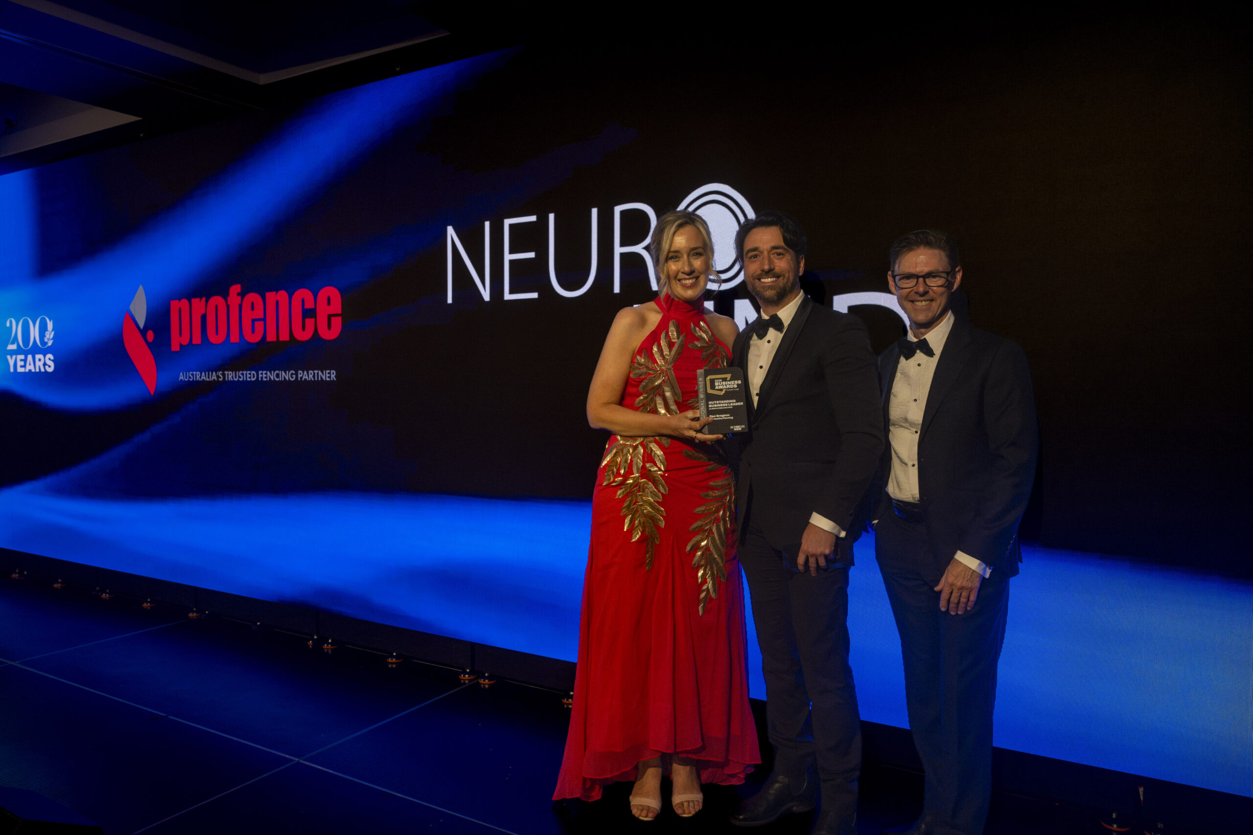 Profence representatives accepting Ben Gregson’s award on his behalf